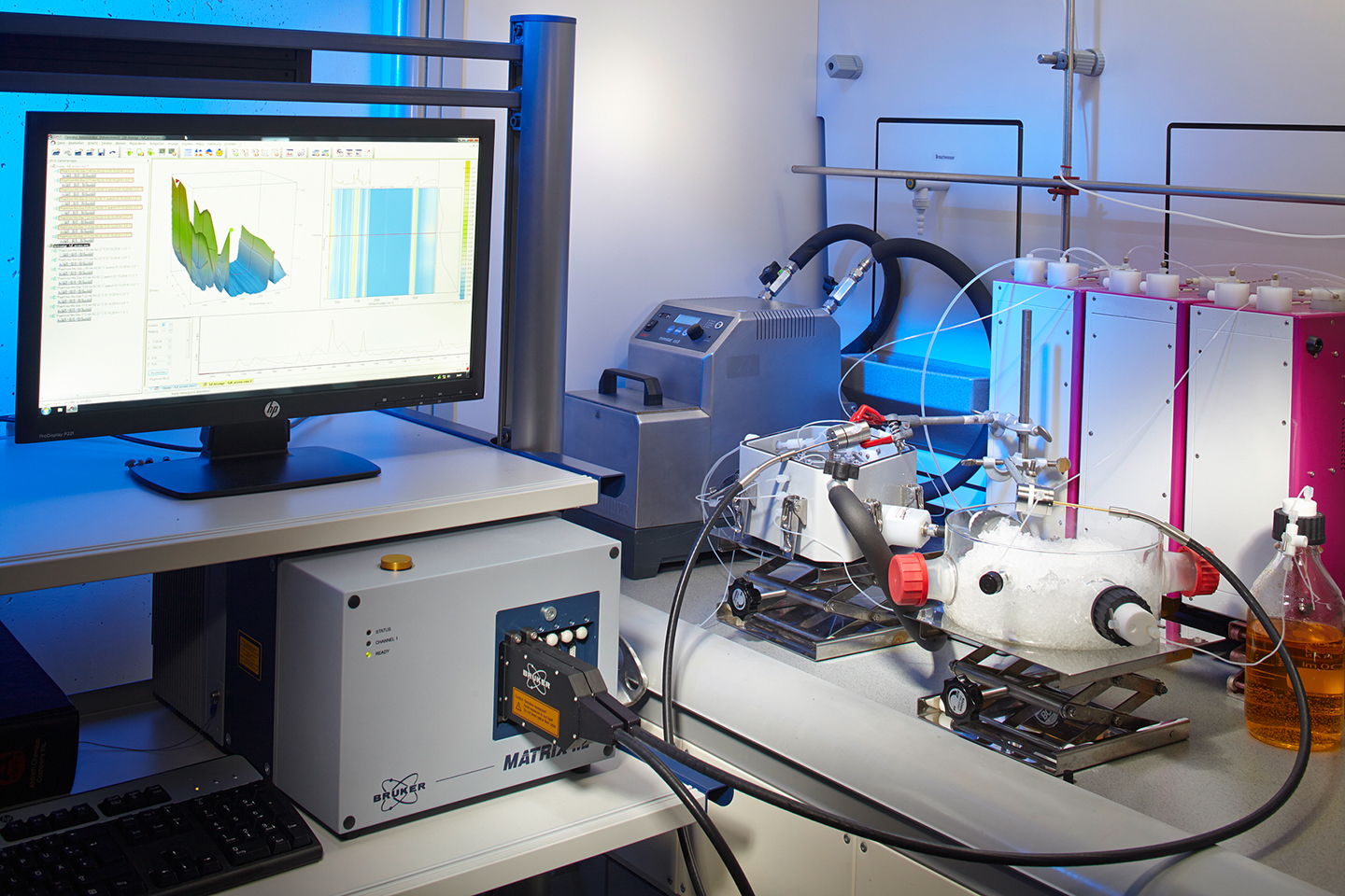 Spektroskopische Prozessanalytik für das Screening kontinuierlicher Reaktionen im Labormaßstab