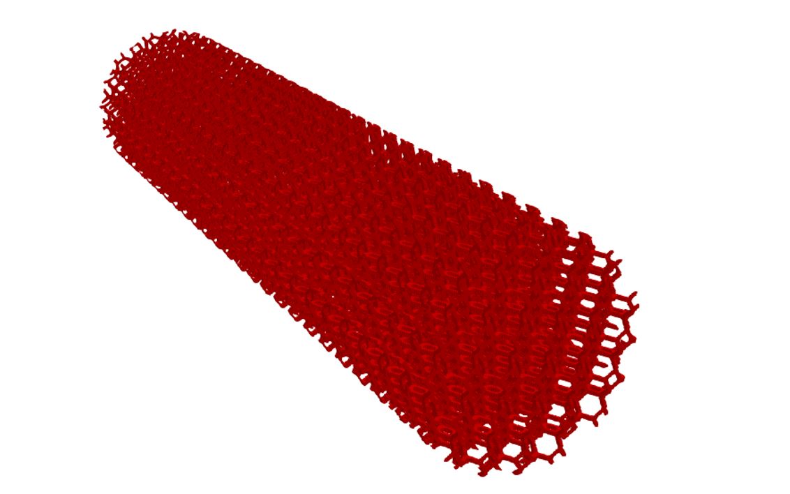 Exemplary cylindrical reactor structure consisting of periodic foam cells