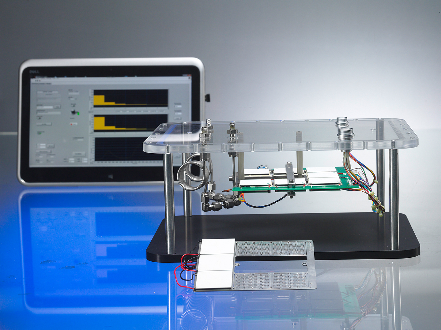 Continuous reaction calorimeter developed in-house for process design